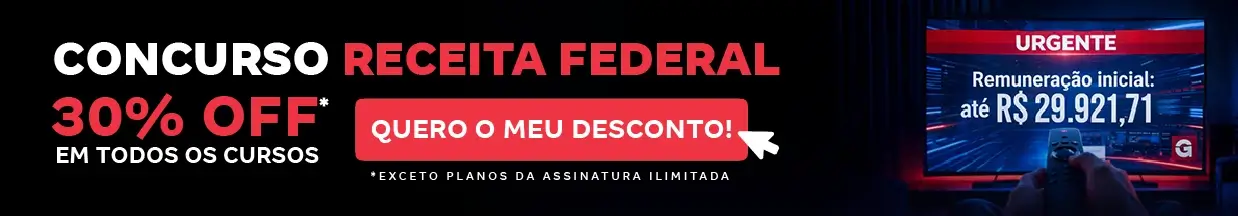 [Desconto curso avulso] Concurso Receita Federal – Cabeçalho