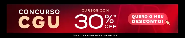 [Desconto curso avulso] Concurso CGU – Post