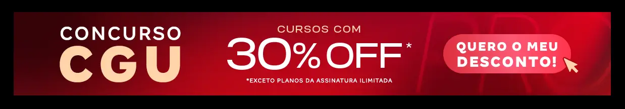 [Desconto curso avulso] Concurso CGU – Cabeçalho