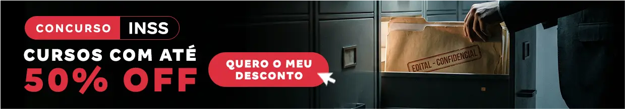 [Desconto curso avulso] Concurso INSS – Cabeçalho
