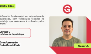 Cesar A. venceu os desafios e conquistou a aprovação!