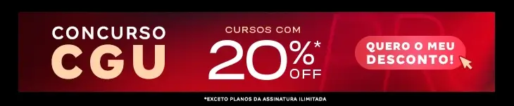 [Desconto curso avulso] Concurso CGU – Post