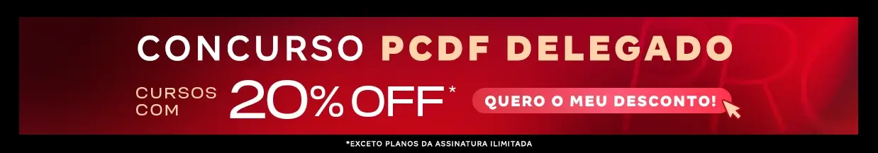 [Desconto curso avulso] Concurso PCDF Delegado – Cabeçalho