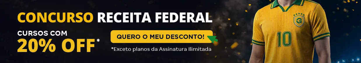 [Desconto curso avulso] Concurso Receita Federal – Cabeçalho