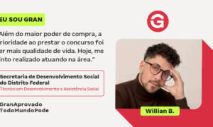 Buscando novo rumo profissional, Willian B. focou nos concursos!