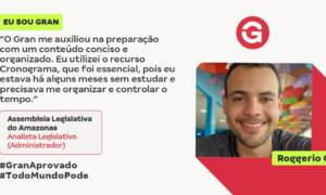 Aos 24 anos, Roggerio O. já conquistou a 2ª aprovação!