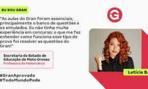 Professora, Letícia B. conciliou as salas de aula com os estudos!