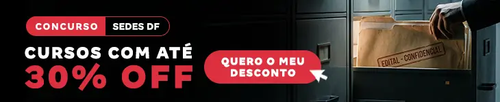 [Desconto curso avulso] Concurso SEDES DF – Post