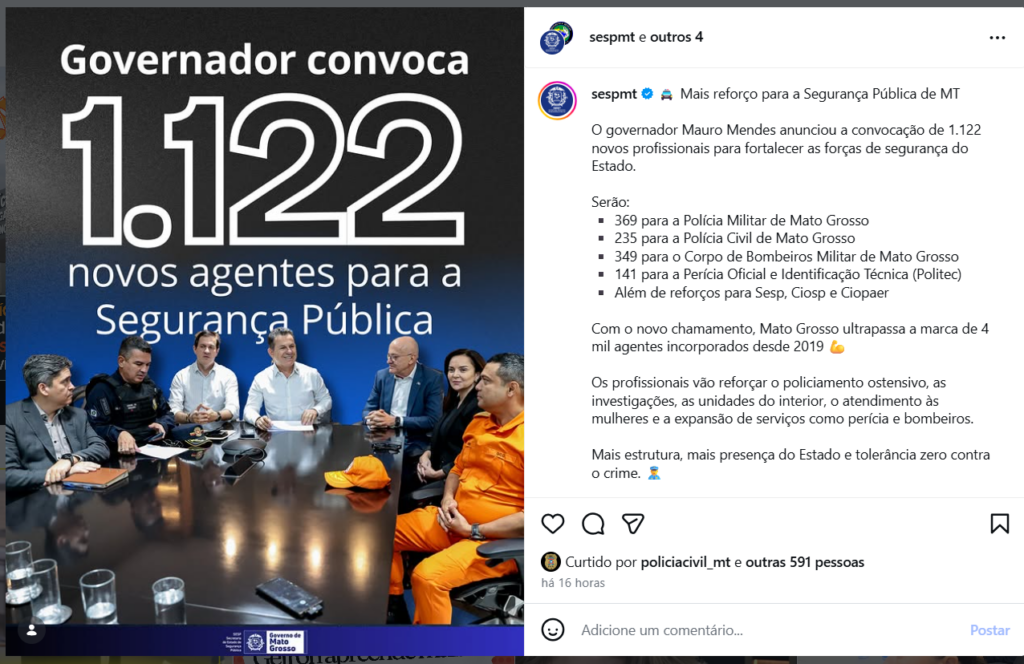 Concurso Segurança MT: Convocações