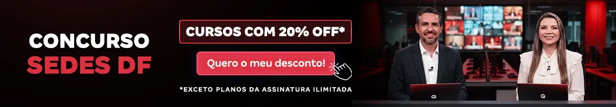 [Desconto curso avulso] Concurso SEDES DF – Cabeçalho