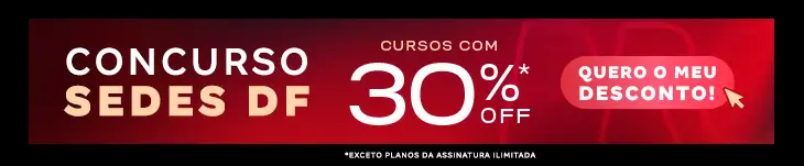 [Desconto curso avulso] Concurso SEDES DF – Post