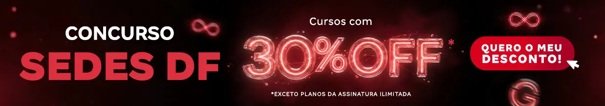 [Desconto curso avulso] Concurso SEDES DF – Cabeçalho