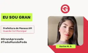 Aprovada no concurso GCM Manaus Karine M.