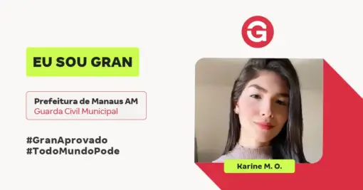 Aprovada no concurso GCM Manaus Karine M.