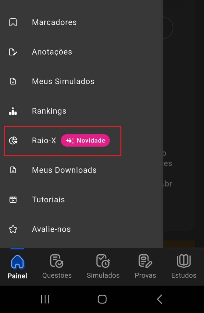 Raio-X: como acessar pelo aplicativo (2)