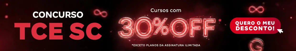 [Desconto curso avulso] Concurso TCE SC – Cabeçalho