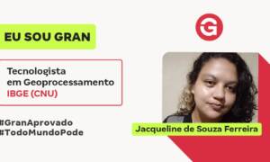Jacqueline F. aprovada no CNU, dedicou 40h de estudo semanais