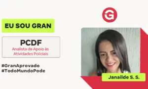 Janailde S. superou rotina com filho pequeno e faculdade para passar na PCDF!