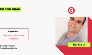 Superando barreiras, Karcio J. foi aprovado nos Correios!