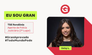 Geizy L.: aprovada aos 25 anos no TSE Unificado em 2º Lugar