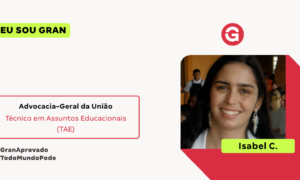 Da licenciatura ao AGU: a trajetória de Isabel C.