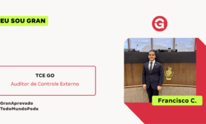 Aprovado no TCE GO: conheça a trajetória de Francisco C.!