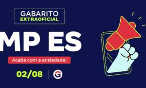 Gabarito MP ES Extraoficial: acompanhe AQUI!