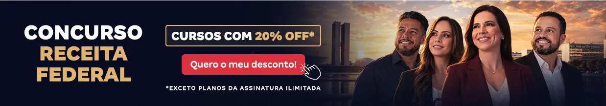 [Desconto curso avulso] Concurso Receita Federal – Cabeçalho