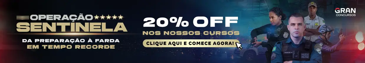 [OPERAÇÃO SENTINELA] Desconto curso avulso – Cabeçalho