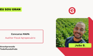 Aprovado no Concurso MAPA: conheça João B.