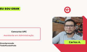 Aprovado no Concurso UFC: conheça Carlos A.