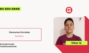 Aprovado no Concurso Correios: conheça Vitor G.