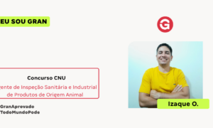 Aprovado no CNU: conheça Izaque O.