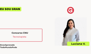 Aprovada em 1º lugar no CNU: conheça Luciana V.