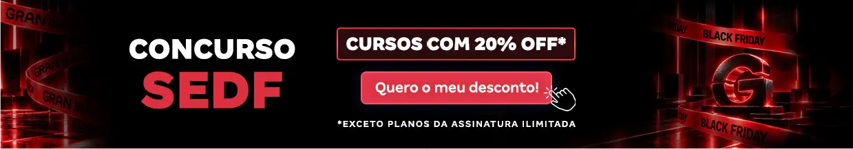 [Desconto curso avulso] Concurso SEDF – Cabeçalho