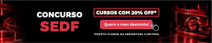 [Desconto curso avulso] Concurso SEDF – Post